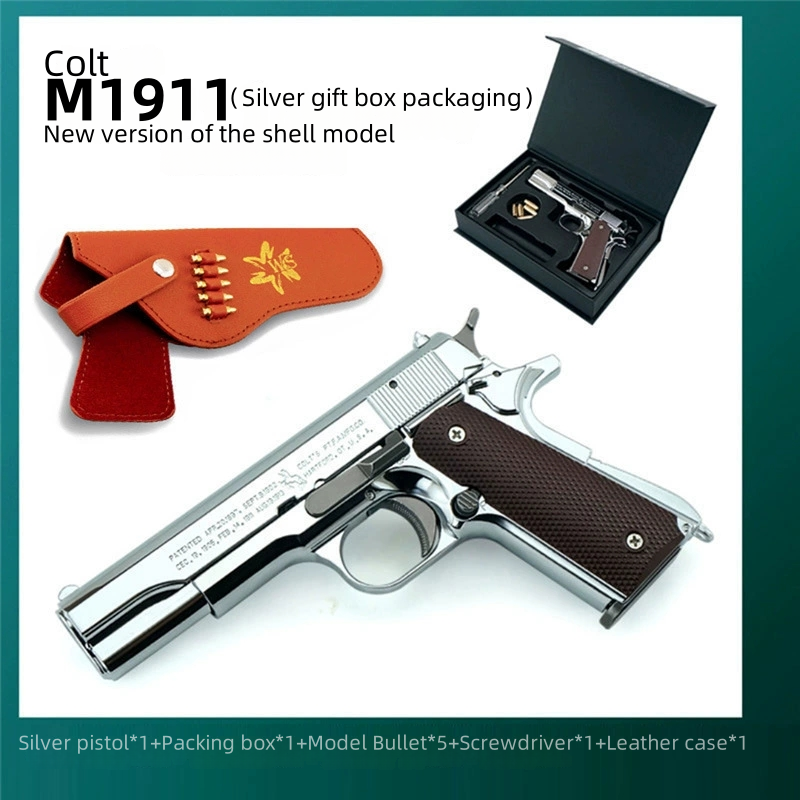 1:2.05 full metal M1911 pistol toy model can be ejected, disassembled and assembled for boys, cannot be fired