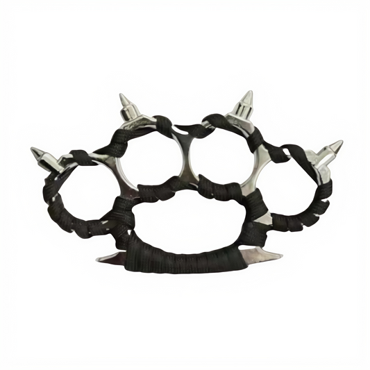 Needle rope brass knuckles (silver)