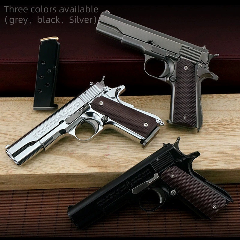 1:2.05 full metal M1911 pistol toy model can be ejected, disassembled and assembled for boys, cannot be fired