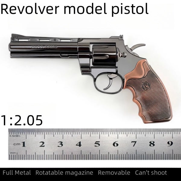 ） New product 1: 2.05 python model gun revolver simulation handheld toy full metal alloy gun can not fire