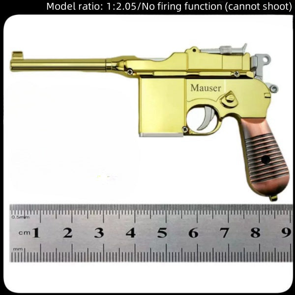 1:2.05 Mauser shell full metal model boy toy gun simulation alloy can be assembled and disassembled but not fired