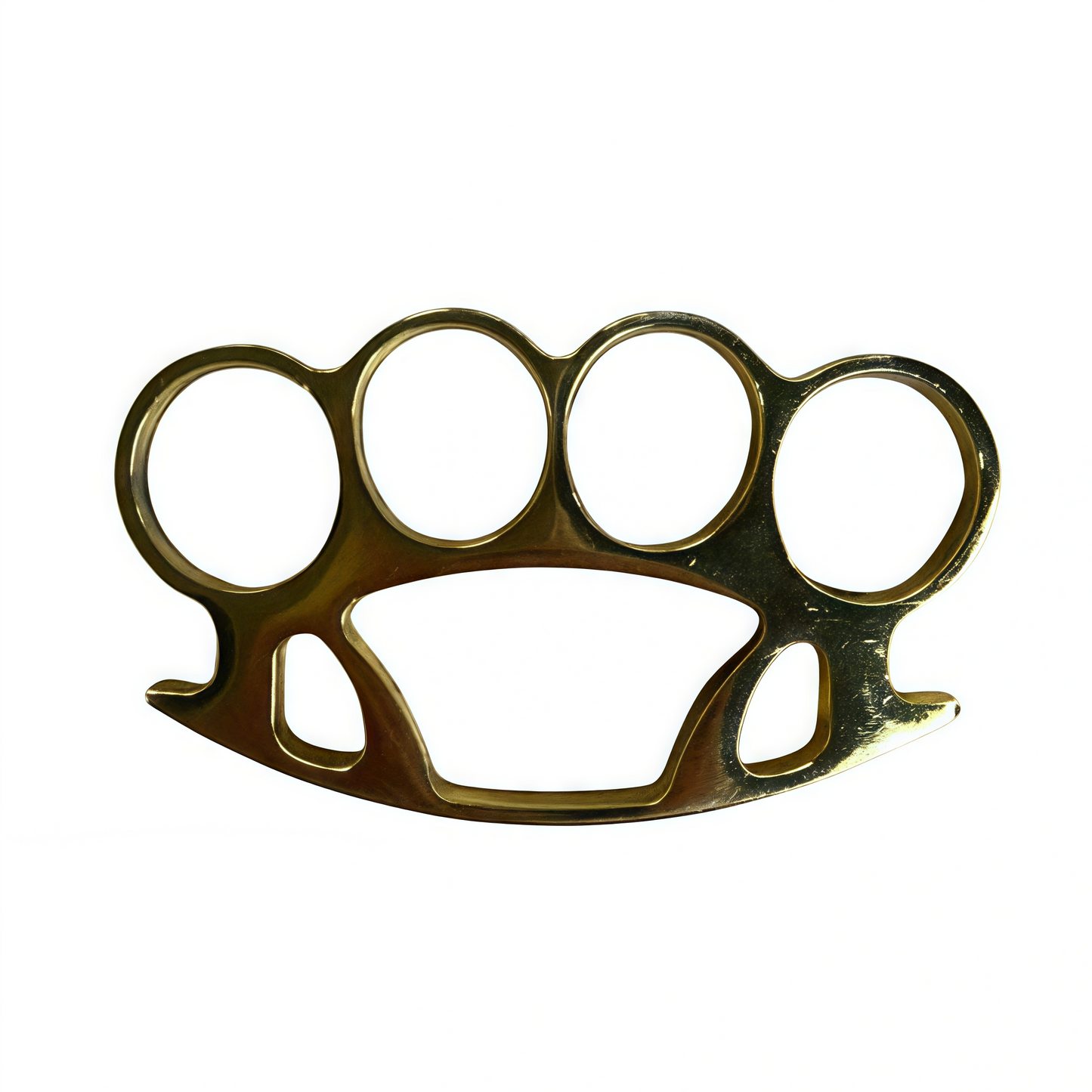 Golden round-head brass knuckles