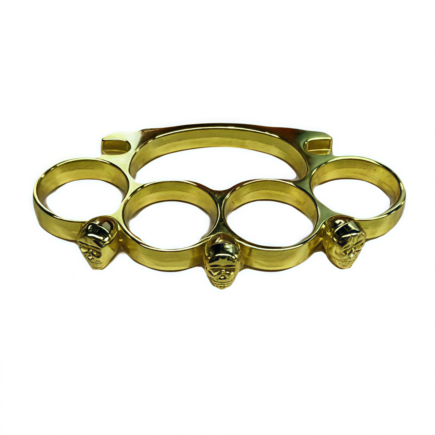 Golden skull brass knuckles